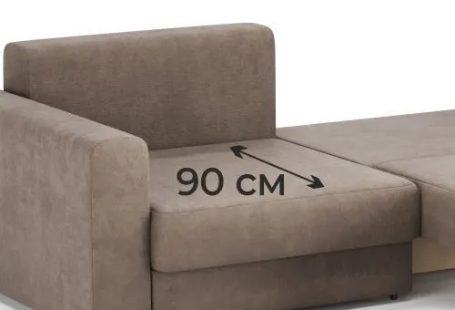 <b>Увеличенная глубина сиденья</b> составляет 90 см и способствует комфортному отдыху <b>Увеличенная глубина сиденья</b> составляет 90 см и способствует комфортному отдыху