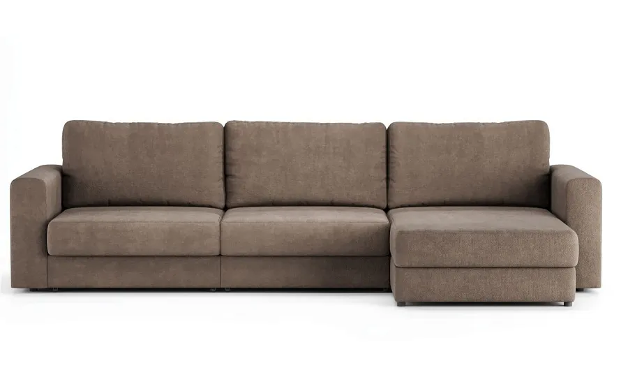Диван угловой Ларсон 3М Nordic 35 пепельный - 1
